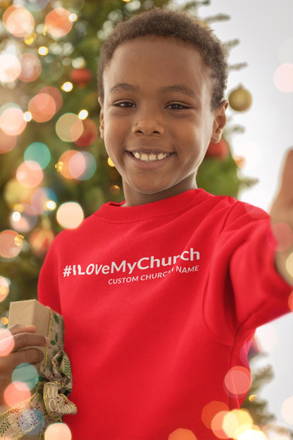 I Love My Church Sweatshirt, Personalized Church Sweatshirt, Custom Church Sweatshirt, Christian Sweatshirt, Jesus Shirt, Faith Sweatshirt