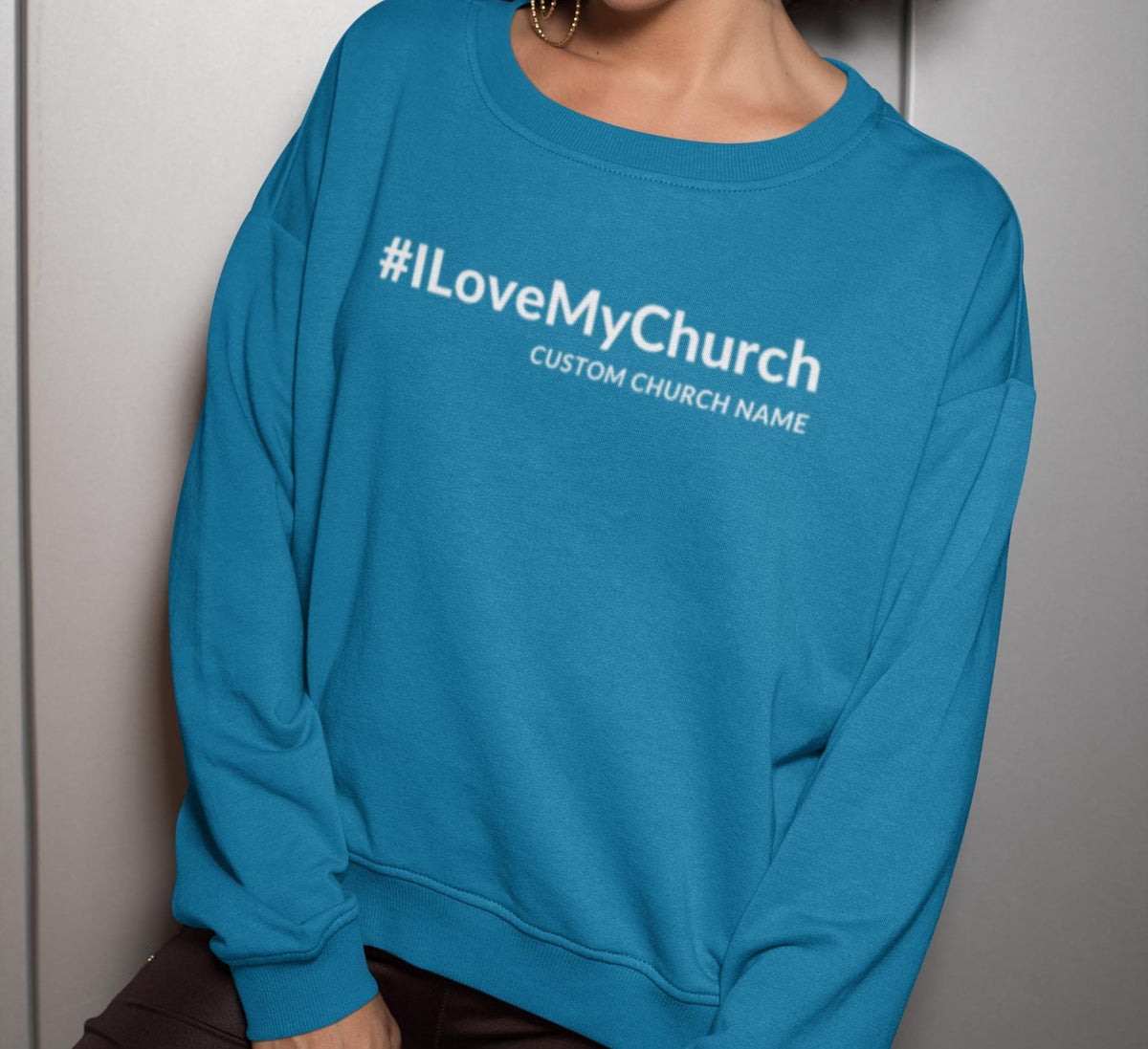 I Love My Church Sweatshirt, Personalized Church Sweatshirt, Custom Church Sweatshirt, Christian Sweatshirt, Jesus Shirt, Faith Sweatshirt