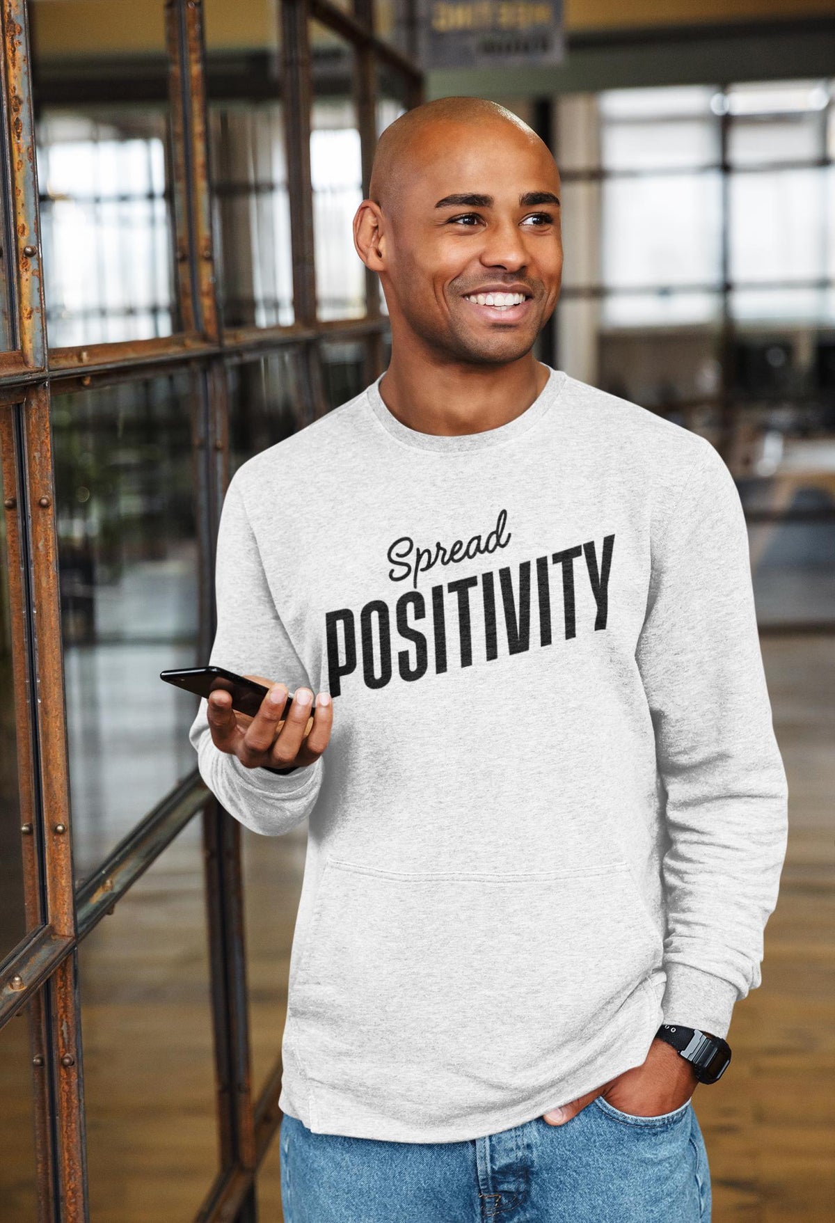 Spread Positivity Sweatshirt, Positive Sweatshirt, Inspirational Sweatshirt, Inspirational Quote, Motivational Shirt, Gift for Her, Gifts