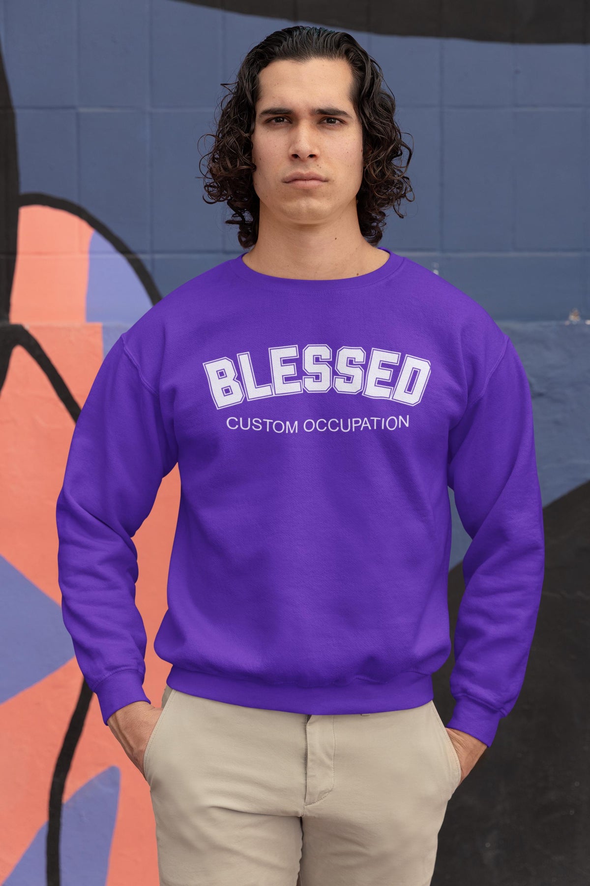 Custom Blessed Career Occupation Sweatshirt, Personalized Sweatshirt, Custom Sweatshirt, Career Sweatshirt, Custom Profession Shirt, Gift