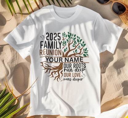 Custom Family Reunion T-Shirt, Family Shirt, Love Tuns Deep, Custom Family Name, Family Tree, Family Fun Day, Proud Family, Family Love