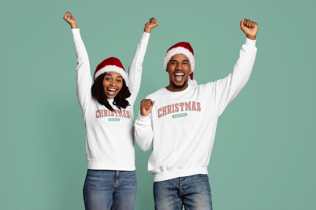 CHRISTMAS SEASON Sweatshirt, Kids Adult Christmas Shirt, Family Christmas Shirt, Christmas Gift, Matching Christmas Shirts, Collegiate Shirt