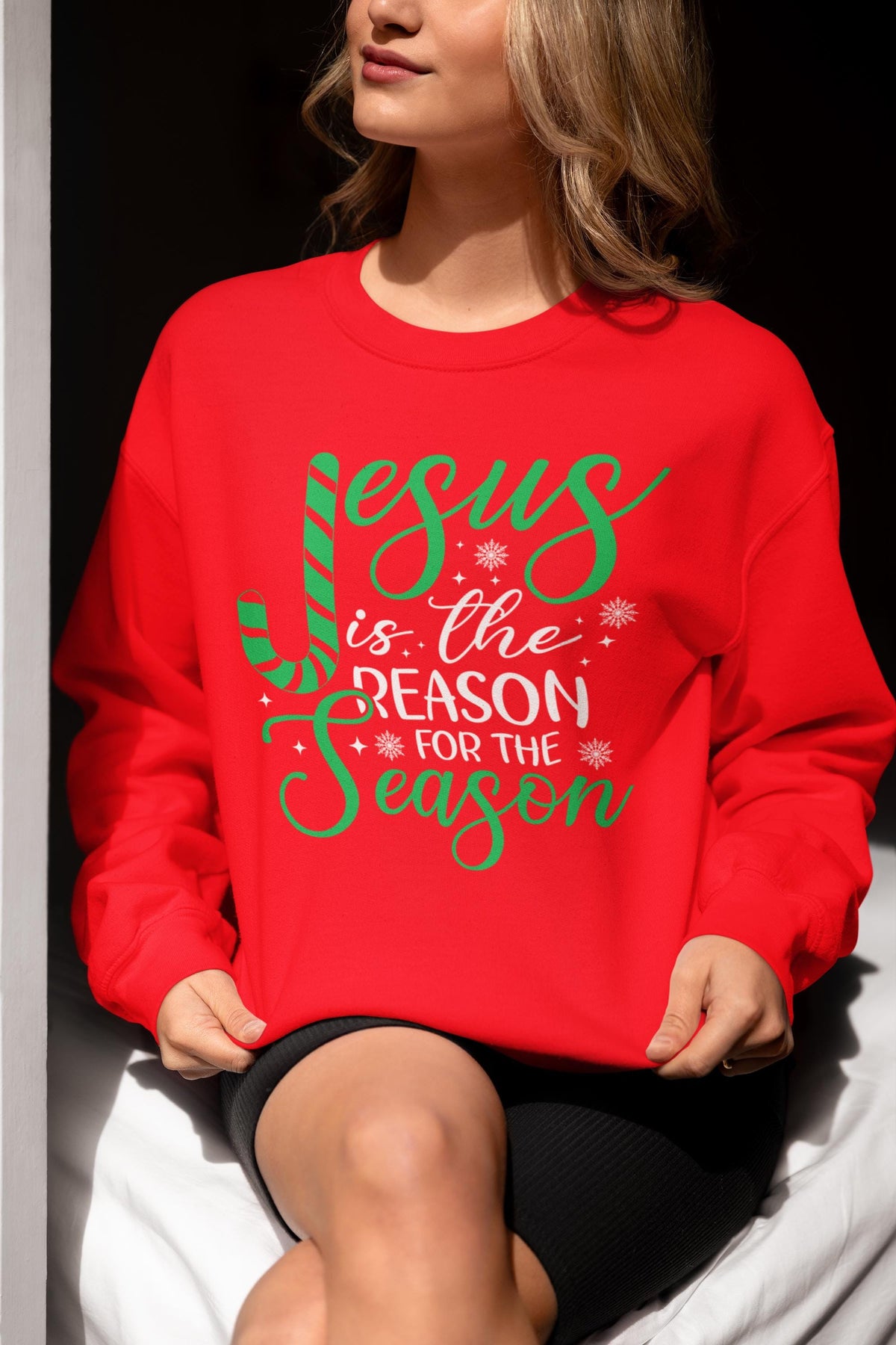 CHRISTMAS Sweatshirt, Jesus Is The Reason For The Season Sweatshirt, Family Christmas Shirt, Christmas Gift, Christian Sweatshirt, Jesus Tee