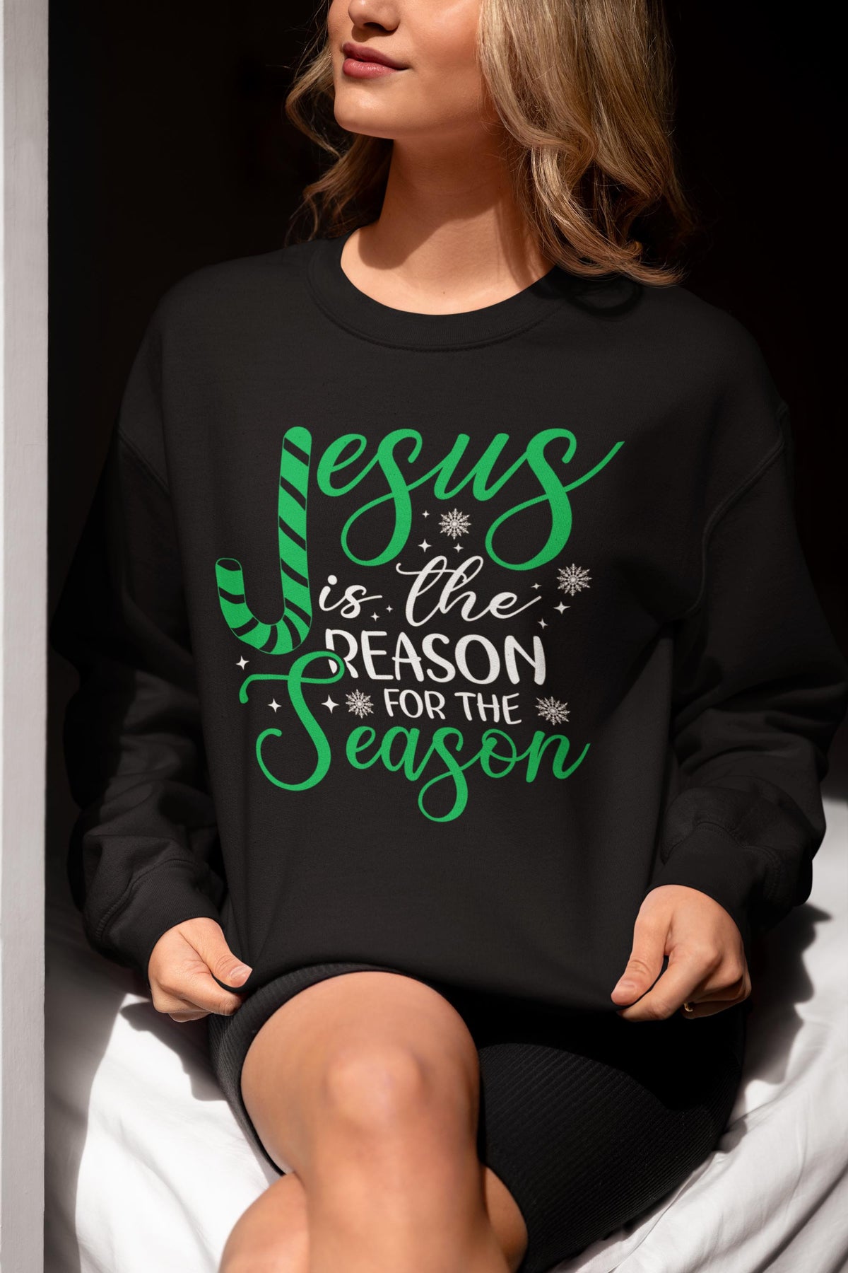 CHRISTMAS Sweatshirt, Jesus Is The Reason For The Season Sweatshirt, Family Christmas Shirt, Christmas Gift, Christian Sweatshirt, Jesus Tee