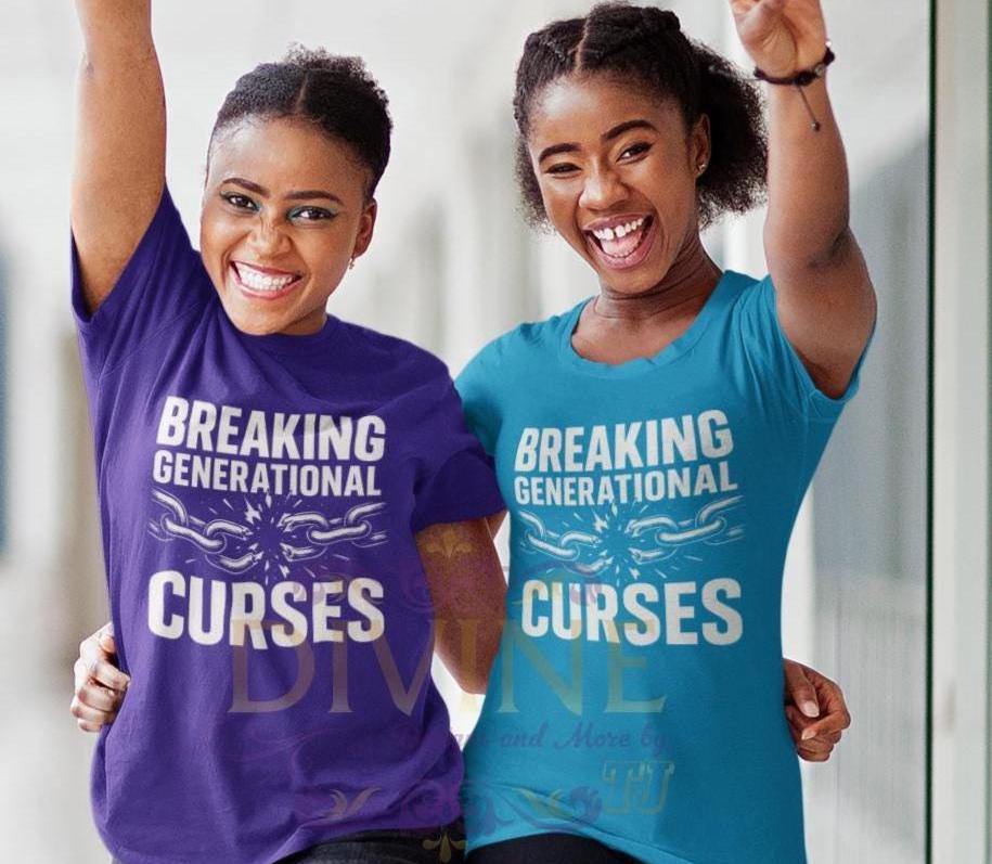 Breaking Generational Curses Shirt, Custom Unisex Short Sleeve Christian T-shirt, Faith Filled, Walking In Purpose, Healing, Freedom Shirt