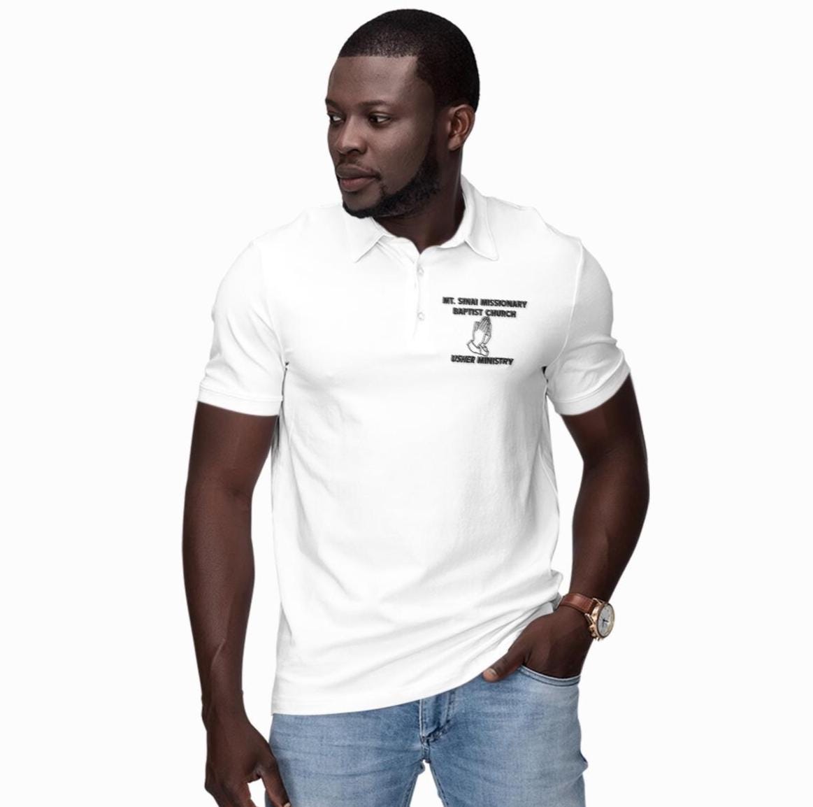 Custom Church Ministry Polo Shirt, Usher Ministry Polo, Personalized C