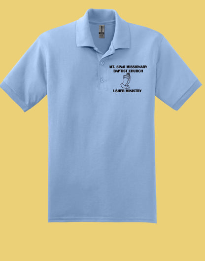 Custom Church Ministry Polo Shirt, Usher Ministry Polo, Personalized C