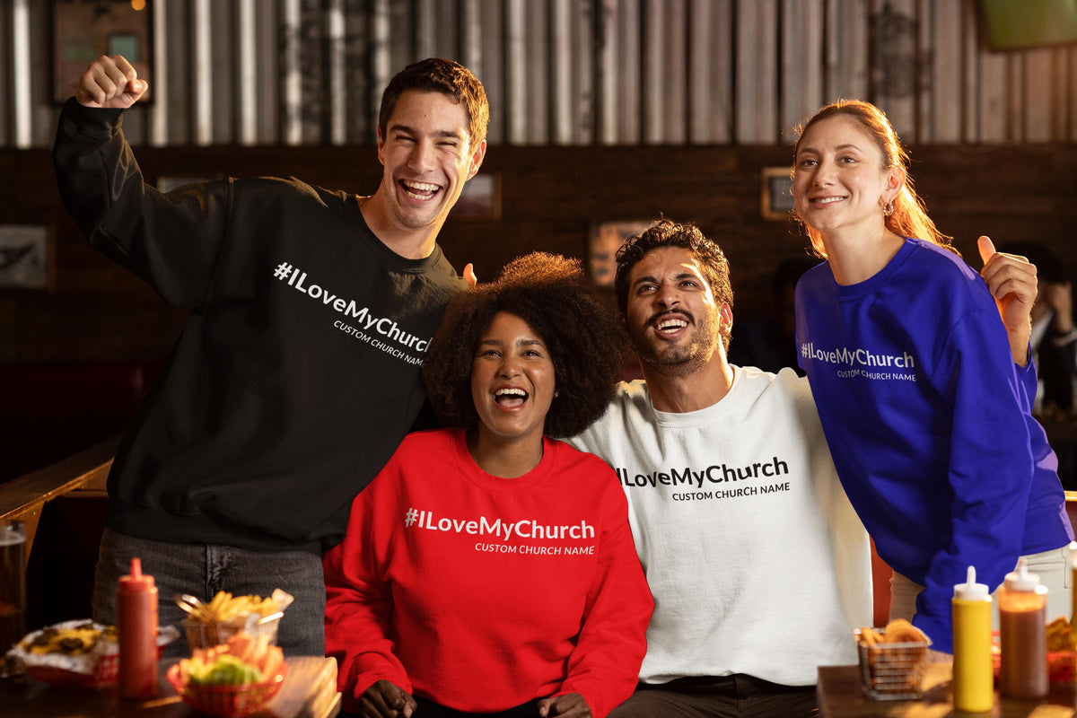I Love My Church Sweatshirt, Personalized Church Sweatshirt, Custom Church Sweatshirt, Christian Sweatshirt, Jesus Shirt, Faith Sweatshirt