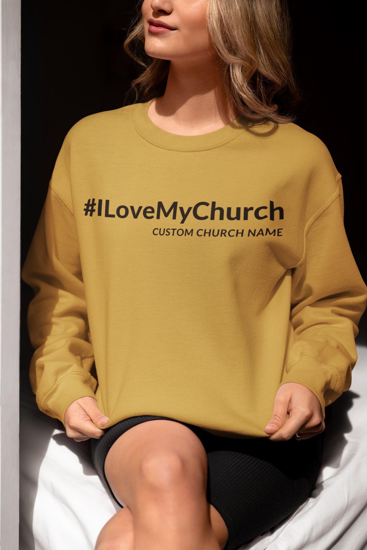 I Love My Church Sweatshirt, Personalized Church Sweatshirt, Custom Church Sweatshirt, Christian Sweatshirt, Jesus Shirt, Faith Sweatshirt