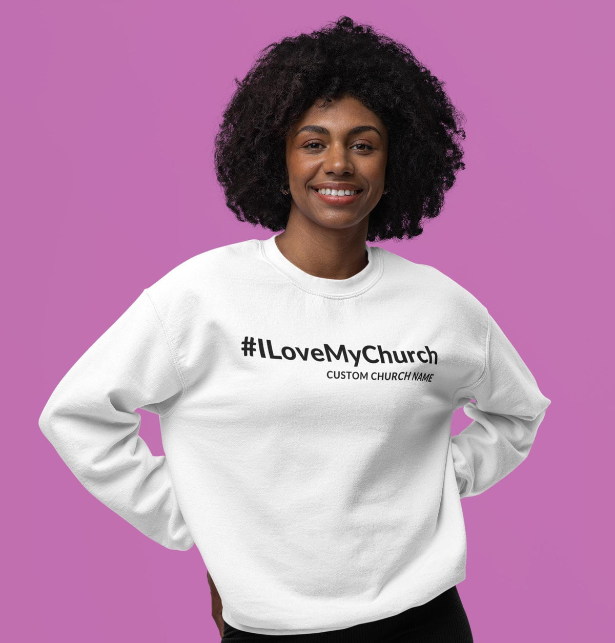 I Love My Church Sweatshirt, Personalized Church Sweatshirt, Custom Church Sweatshirt, Christian Sweatshirt, Jesus Shirt, Faith Sweatshirt