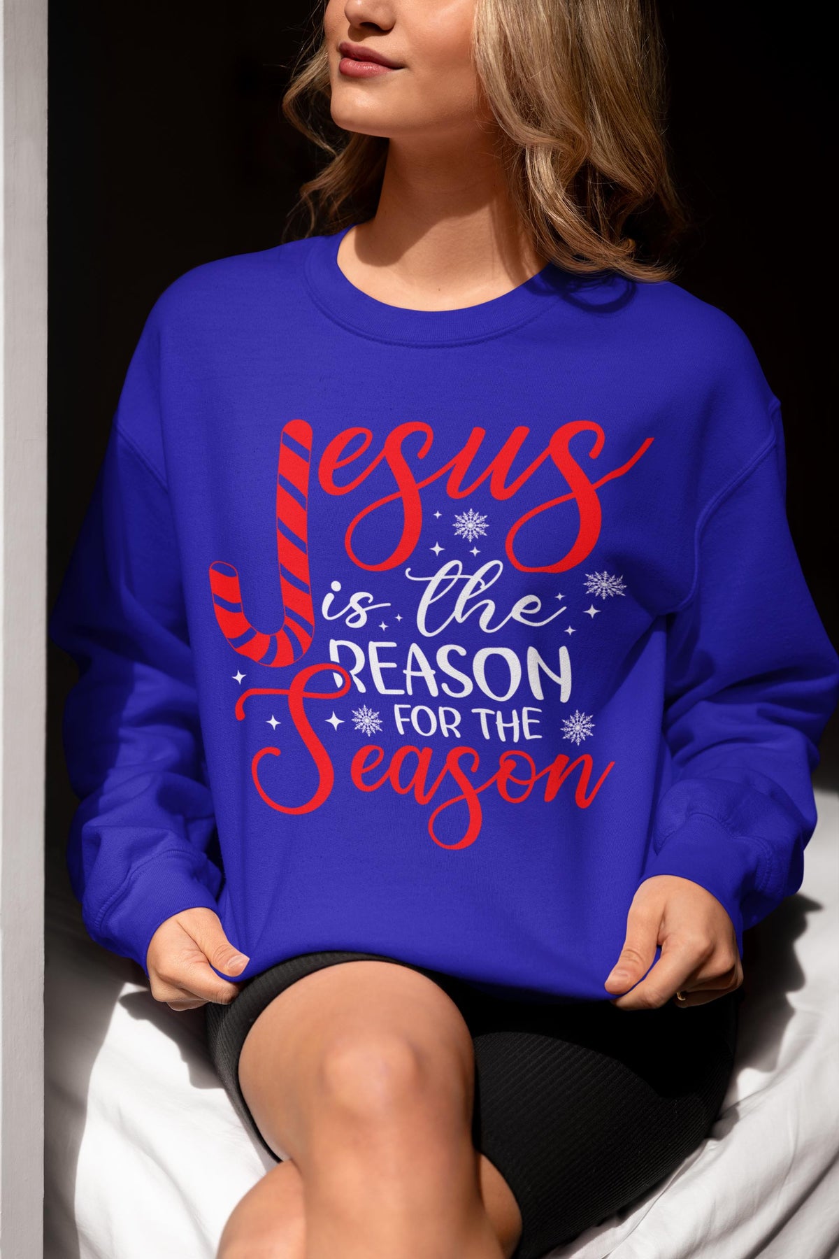 CHRISTMAS Sweatshirt, Jesus Is The Reason For The Season Sweatshirt, Family Christmas Shirt, Christmas Gift, Christian Sweatshirt, Jesus Tee