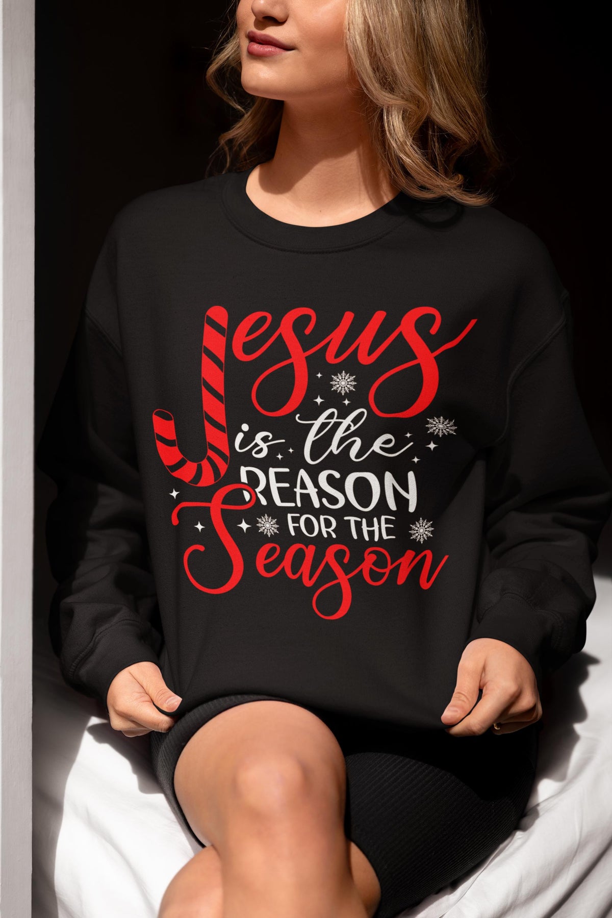 CHRISTMAS Sweatshirt, Jesus Is The Reason For The Season Sweatshirt, Family Christmas Shirt, Christmas Gift, Christian Sweatshirt, Jesus Tee