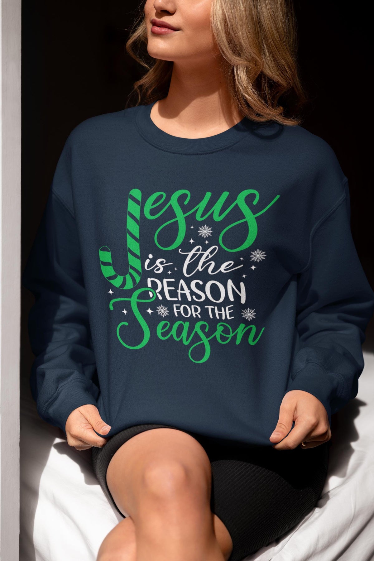 CHRISTMAS Sweatshirt, Jesus Is The Reason For The Season Sweatshirt, Family Christmas Shirt, Christmas Gift, Christian Sweatshirt, Jesus Tee