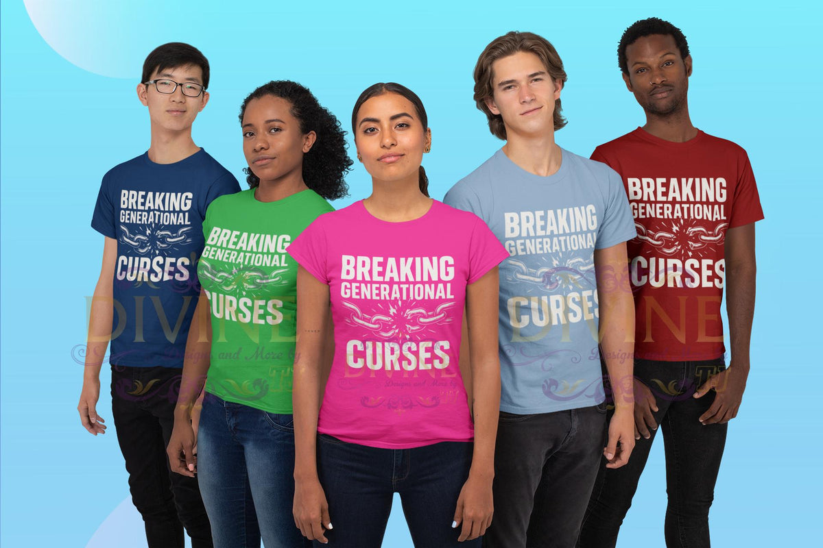 Breaking Generational Curses Shirt, Custom Unisex Short Sleeve Christian T-shirt, Faith Filled, Walking In Purpose, Healing, Freedom Shirt
