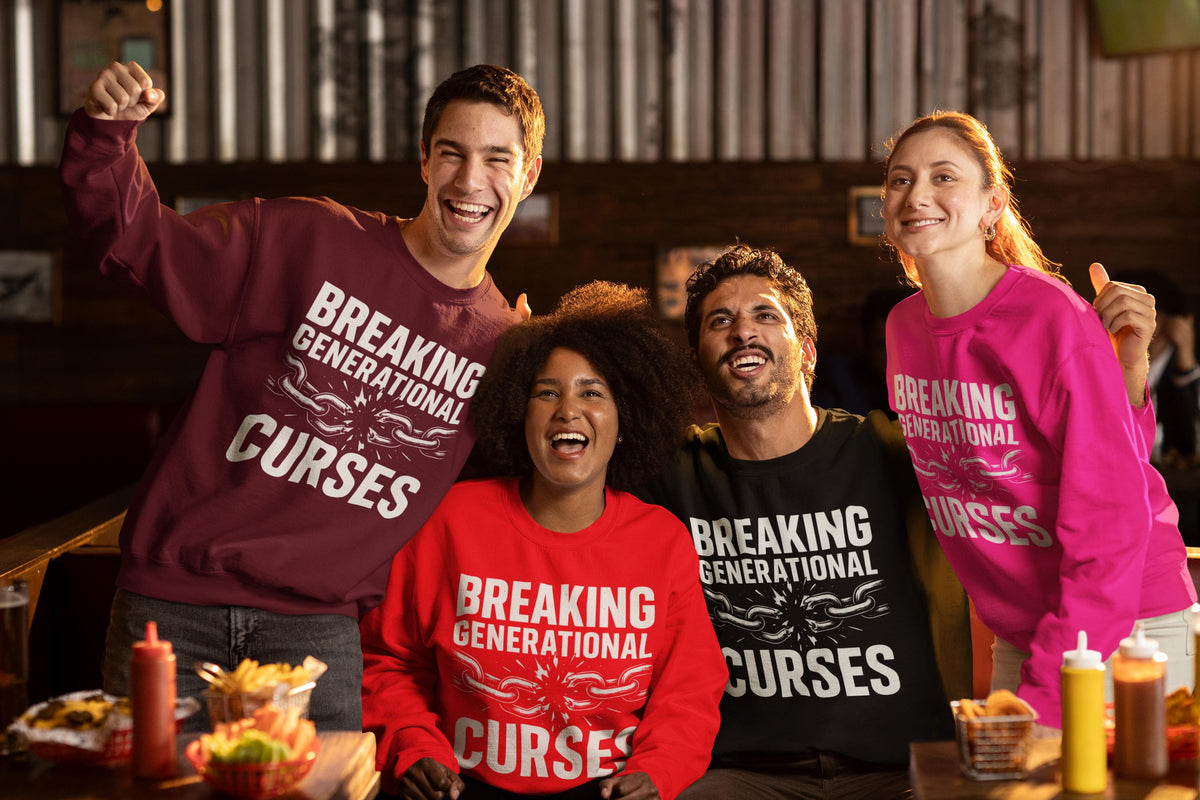 Breaking Generational Curses Sweatshirt, Custom Unisex Short Sleeve Christian T-shirt, Faith Filled, Walking In Purpose, Healing, Freedom