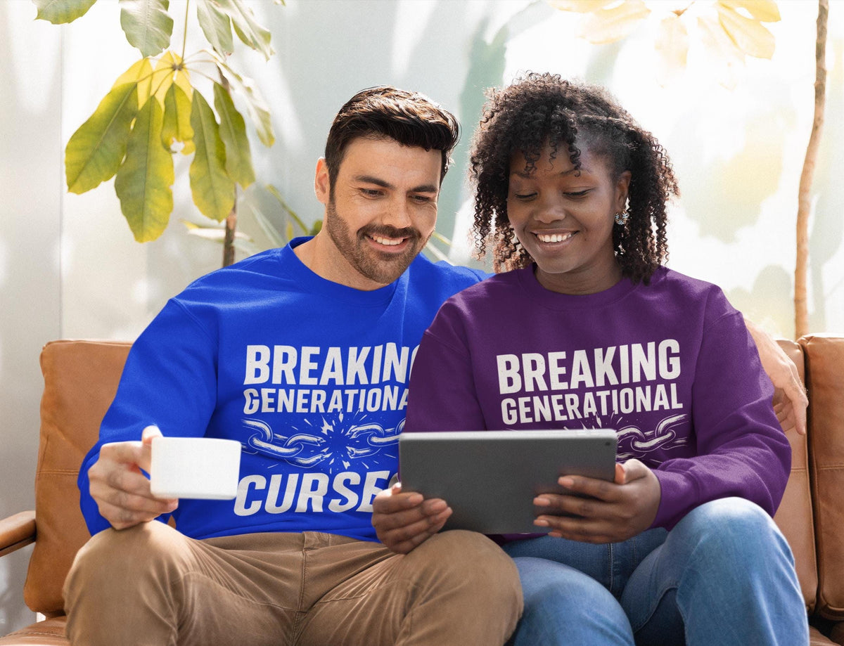 Breaking Generational Curses Sweatshirt, Custom Unisex Short Sleeve Christian T-shirt, Faith Filled, Walking In Purpose, Healing, Freedom