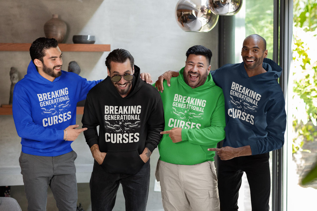 Breaking Generational Curses Hoodie, Custom Unisex Short Sleeve Christian Hoodie, Faith Filled, Walking In Purpose, Healing, Freedom Hoodie
