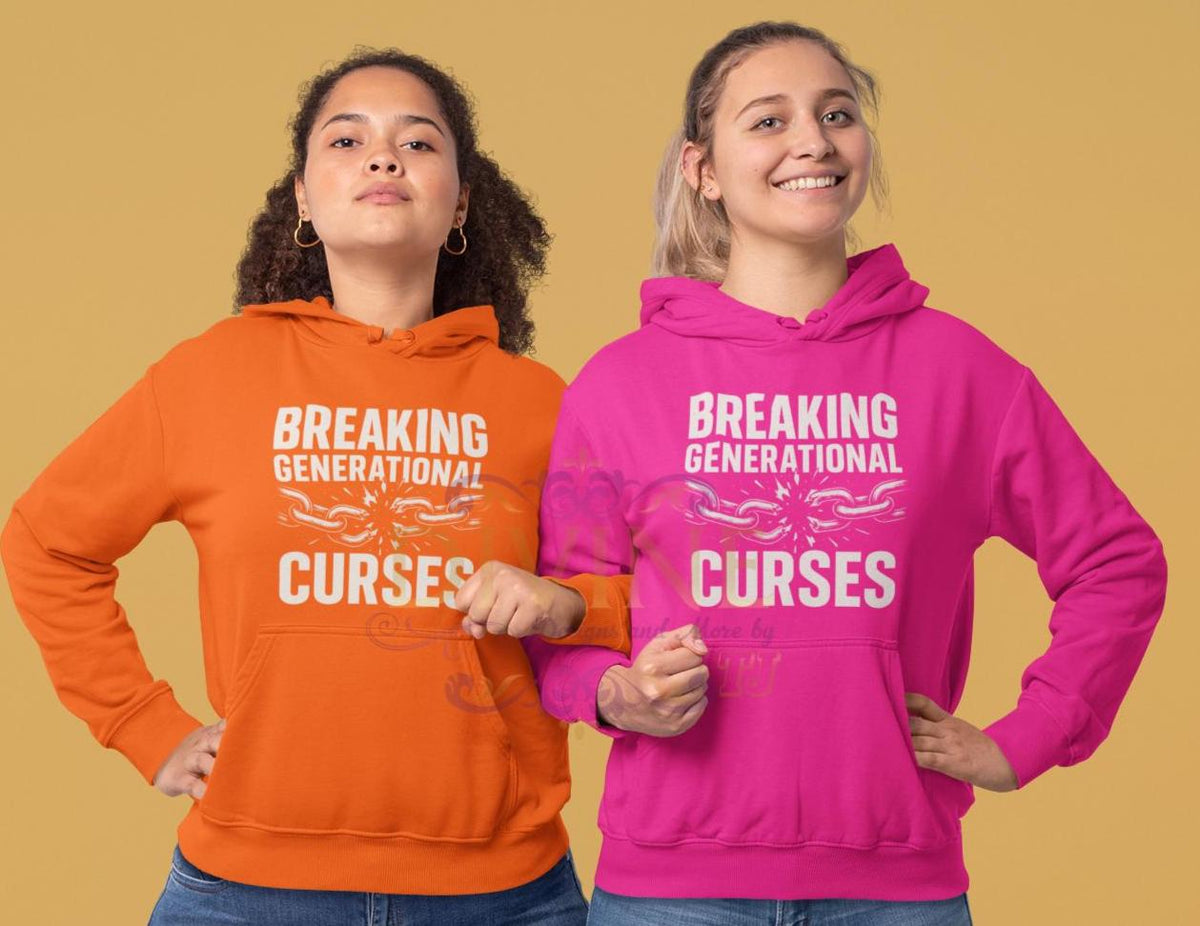 Breaking Generational Curses Hoodie, Custom Unisex Short Sleeve Christian Hoodie, Faith Filled, Walking In Purpose, Healing, Freedom Hoodie