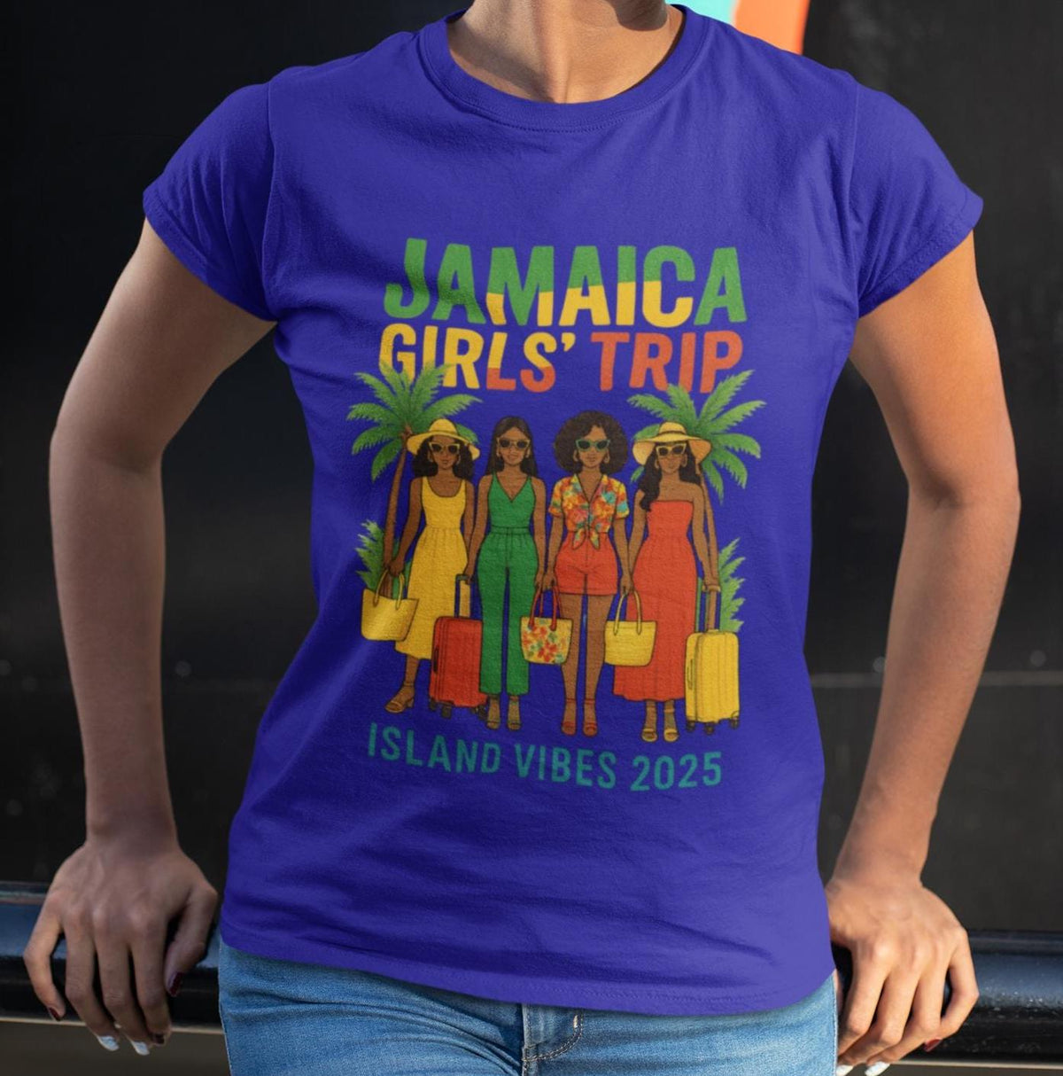 Jamaica Girls Trip, Island Vibes Travel Shirt, Tropical Vacation Shirt, Matching Group Trip Shirt, Girls Trip Shirt, Jamaica Vacation Trip