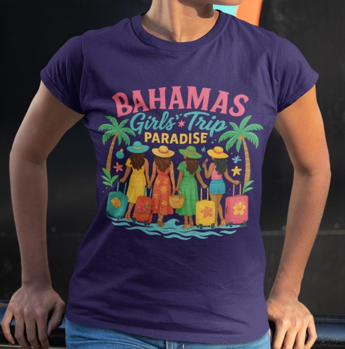 Bahamas Girls Trip, Tropical Paradise Vacation, Matching Travel Shirts for Girls Trip, Tropical Travel Shirt, Bahamas Vacation Trip
