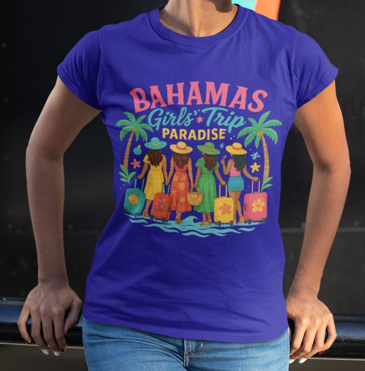 Bahamas Girls Trip, Tropical Paradise Vacation, Matching Travel Shirts for Girls Trip, Tropical Travel Shirt, Bahamas Vacation Trip