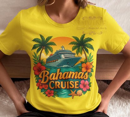 Bahamas Cruise Shirt, Cruise Shirt, Tropical Cruise Ship Graphic Shirt
