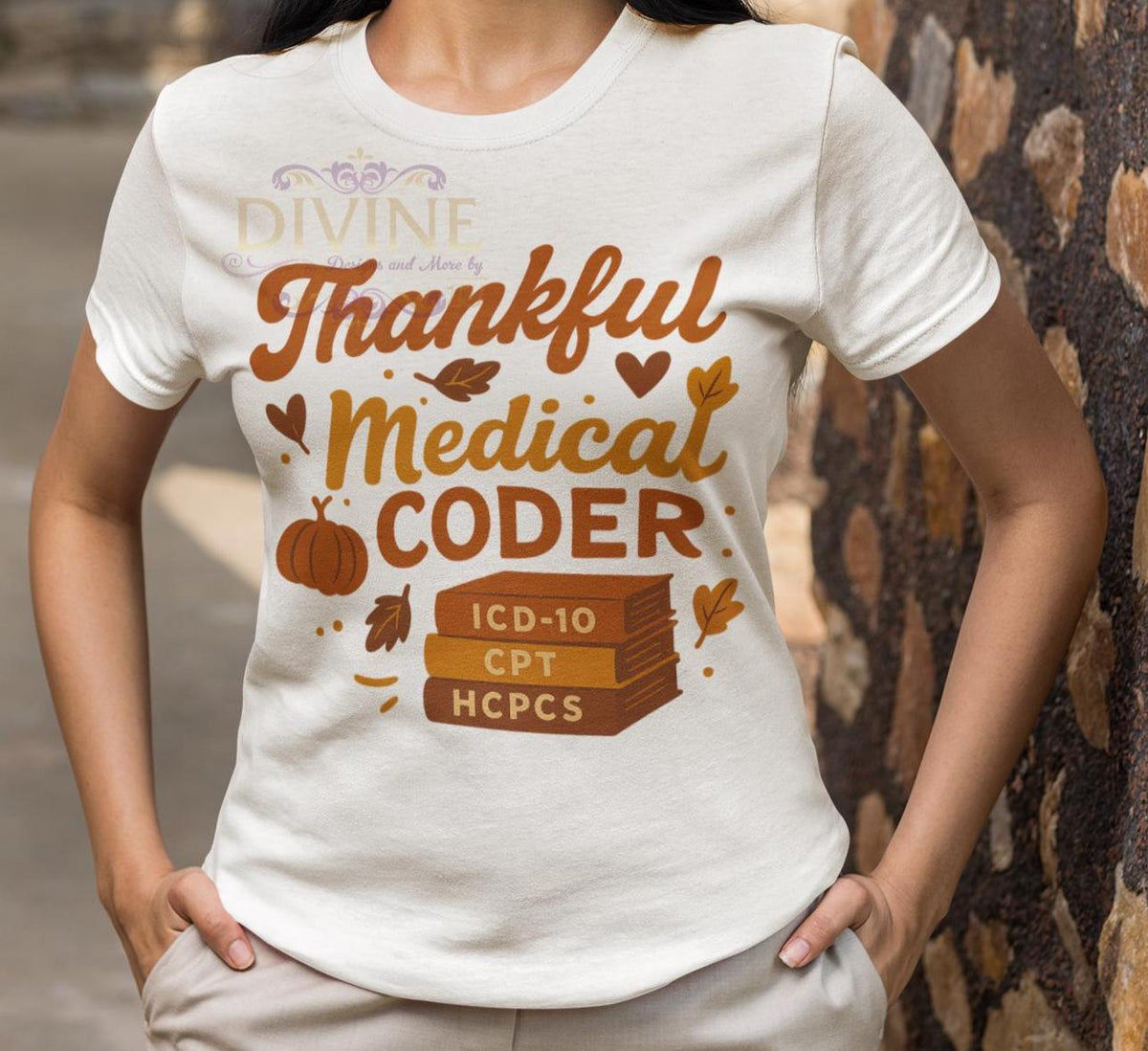 Thankful Medical Coder Shirt, Fall Medical Coder T-Shirt, Retro Thanksgiving Healthcare Tee Design, Autumn Coding Shirt for Women, Coder