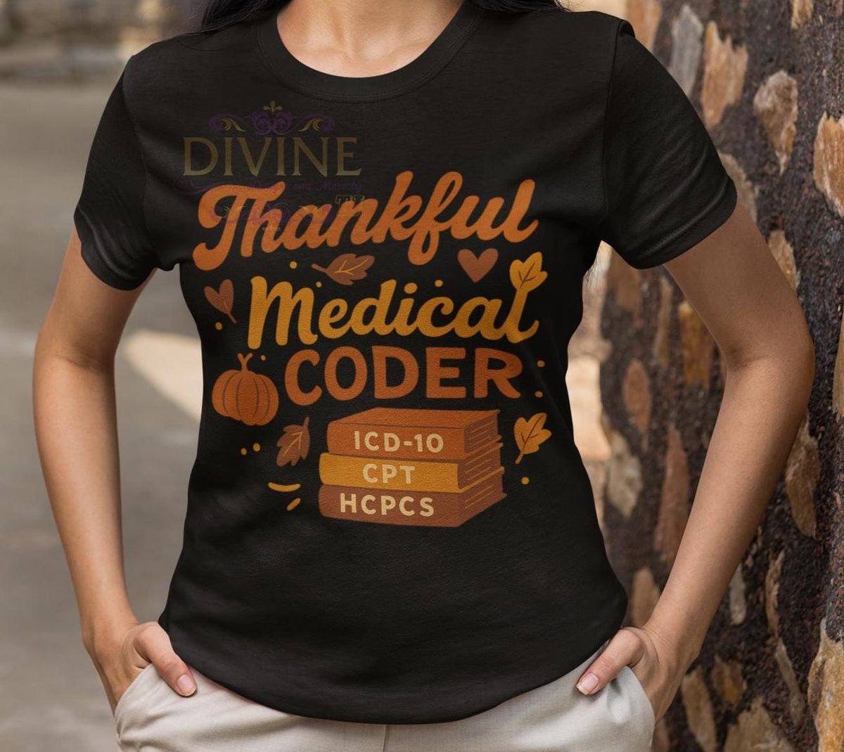 Thankful Medical Coder Shirt, Fall Medical Coder T-Shirt, Retro Thanksgiving Healthcare Tee Design, Autumn Coding Shirt for Women, Coder