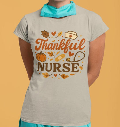 Thankful Nurse Shirt, Fall Nurse Shirt, Thanksgiving Nurse Shirt, Retro Autumn Nurse Tee, Cozy Medical Fall Shirt, Thanksgiving Nurse Shirt