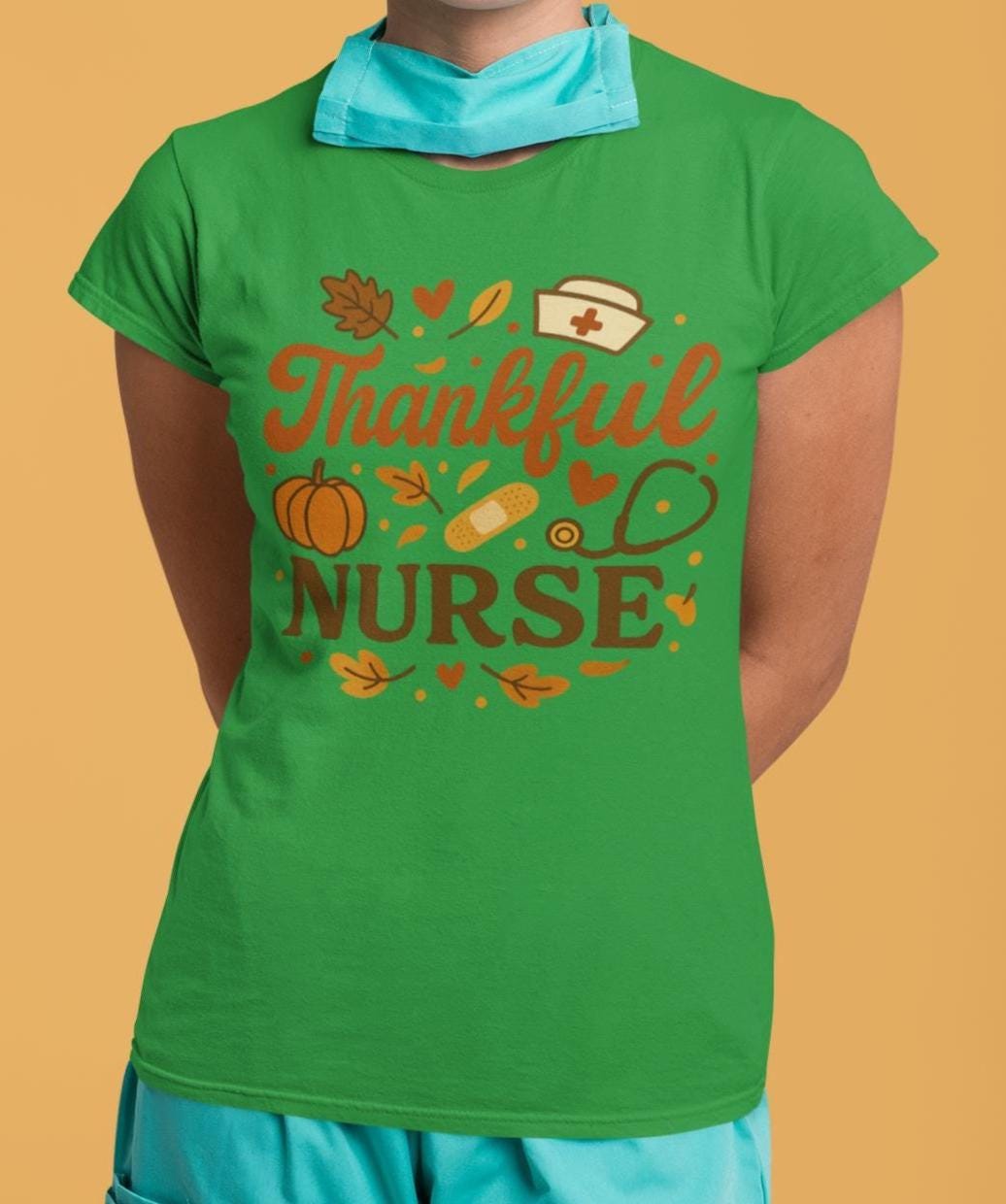 Thankful Nurse Shirt, Fall Nurse Shirt, Thanksgiving Nurse Shirt, Retro Autumn Nurse Tee, Cozy Medical Fall Shirt, Thanksgiving Nurse Shirt