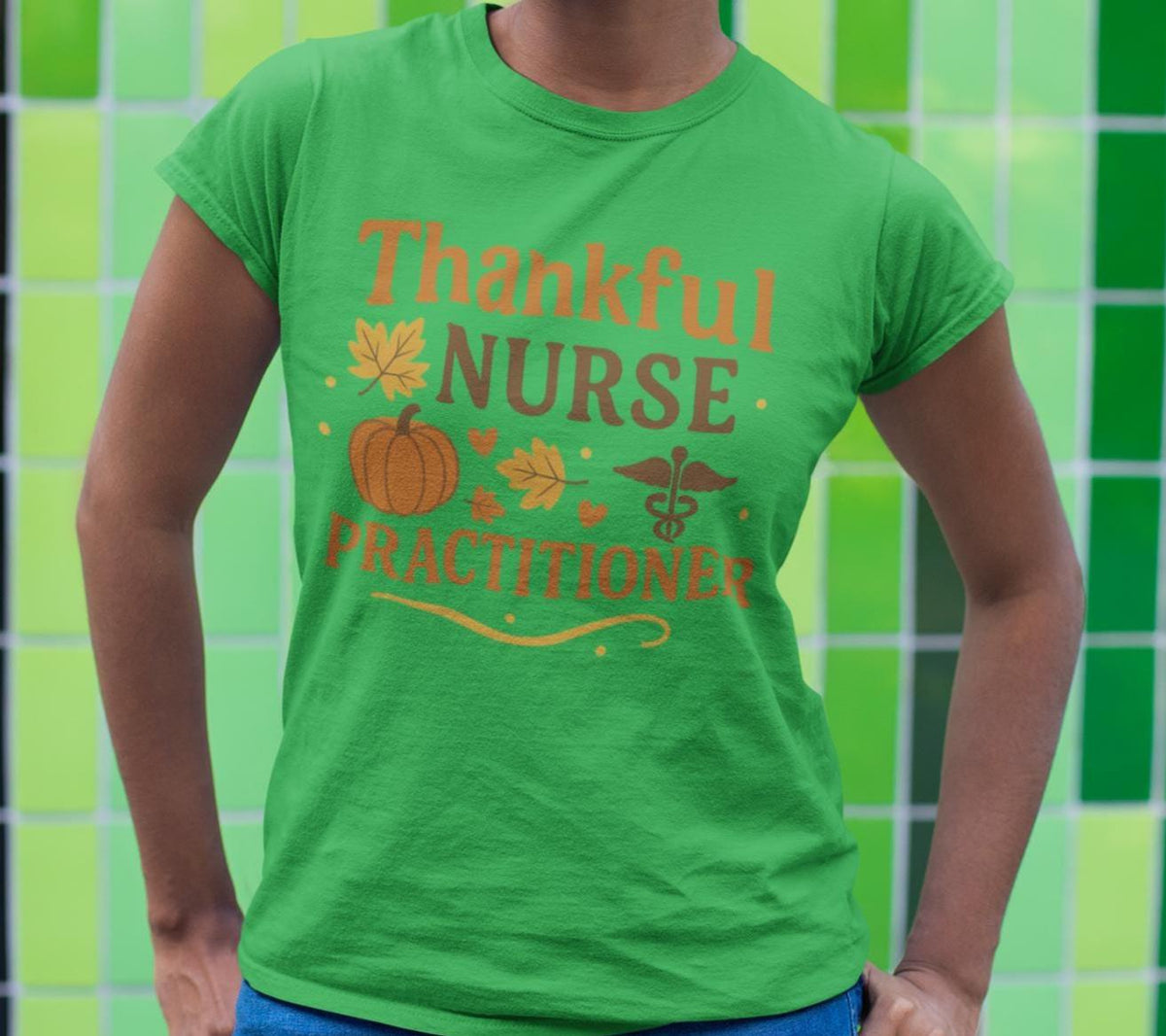 Thankful Nurse Practitioner Shirt, Fall NP Shirt, NP Thanksgiving Shirt, Retro Autumn Medical, Thanksgiving Healthcare Shirt, NP Gift
