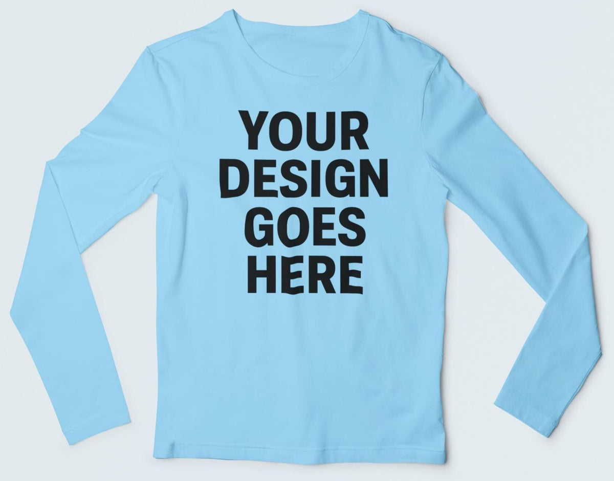 Custom Long Sleeve T Shirt, Personalized Long Sleeve Shirt, Custom Logo or Text Shirt, Team Event Shirt, Business or Group Apparel