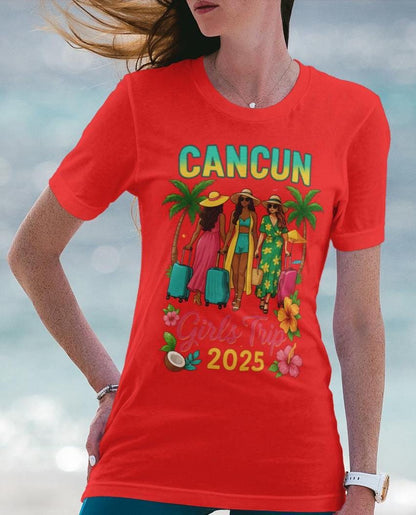 Cancun Girls Trip Shirt, Girls Vacation 2025, Tropical Travel Shirt, Matching Group Trip Shirt, Girls Trip Shirt, Cancun Vacation Trip