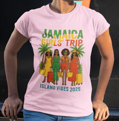 Jamaica Girls Trip, Island Vibes Travel Shirt, Tropical Vacation Shirt, Matching Group Trip Shirt, Girls Trip Shirt, Jamaica Vacation Trip