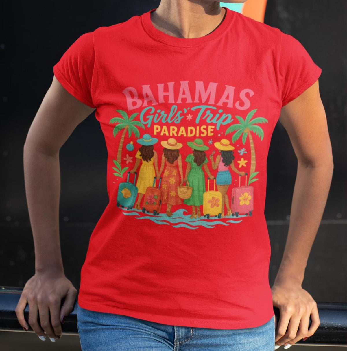 Bahamas Girls Trip, Tropical Paradise Vacation, Matching Travel Shirts for Girls Trip, Tropical Travel Shirt, Bahamas Vacation Trip