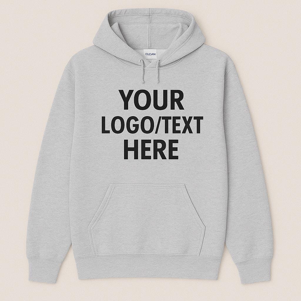 Custom Gildan Hoodie, Personalized Text Hoodie, Logo Hoodie, Custom Pullover Sweatshirt, Team Hoodie, Group Hoodies, Bulk Order Hoodies