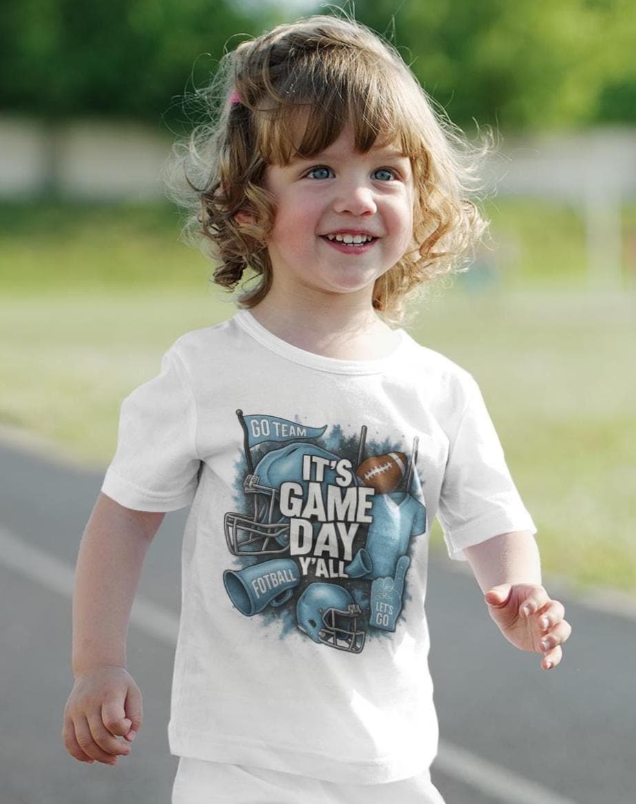 Game Day Yall Shirt, Football Team Spirit Tee, Custom Jersey Number Shirt, School Colors Pride, Gildan Unisex T-Shirt, Tailgate Outfit