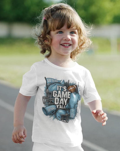 Game Day Yall Shirt, Football Team Spirit Tee, Custom Jersey Number Shirt, School Colors Pride, Gildan Unisex T-Shirt, Tailgate Outfit