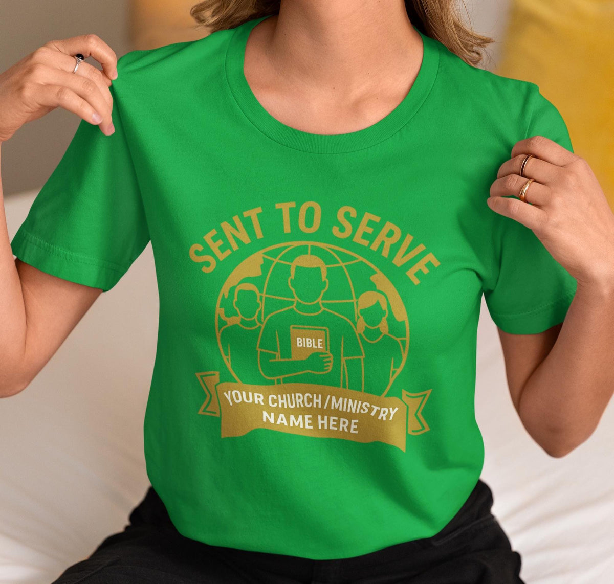 Custom Mission Trip Shirt, Sent to Serve Christian Tee, Personalized Church Group Shirt, Faith Ministry Shirt, Church Volunteer Travel Shirt