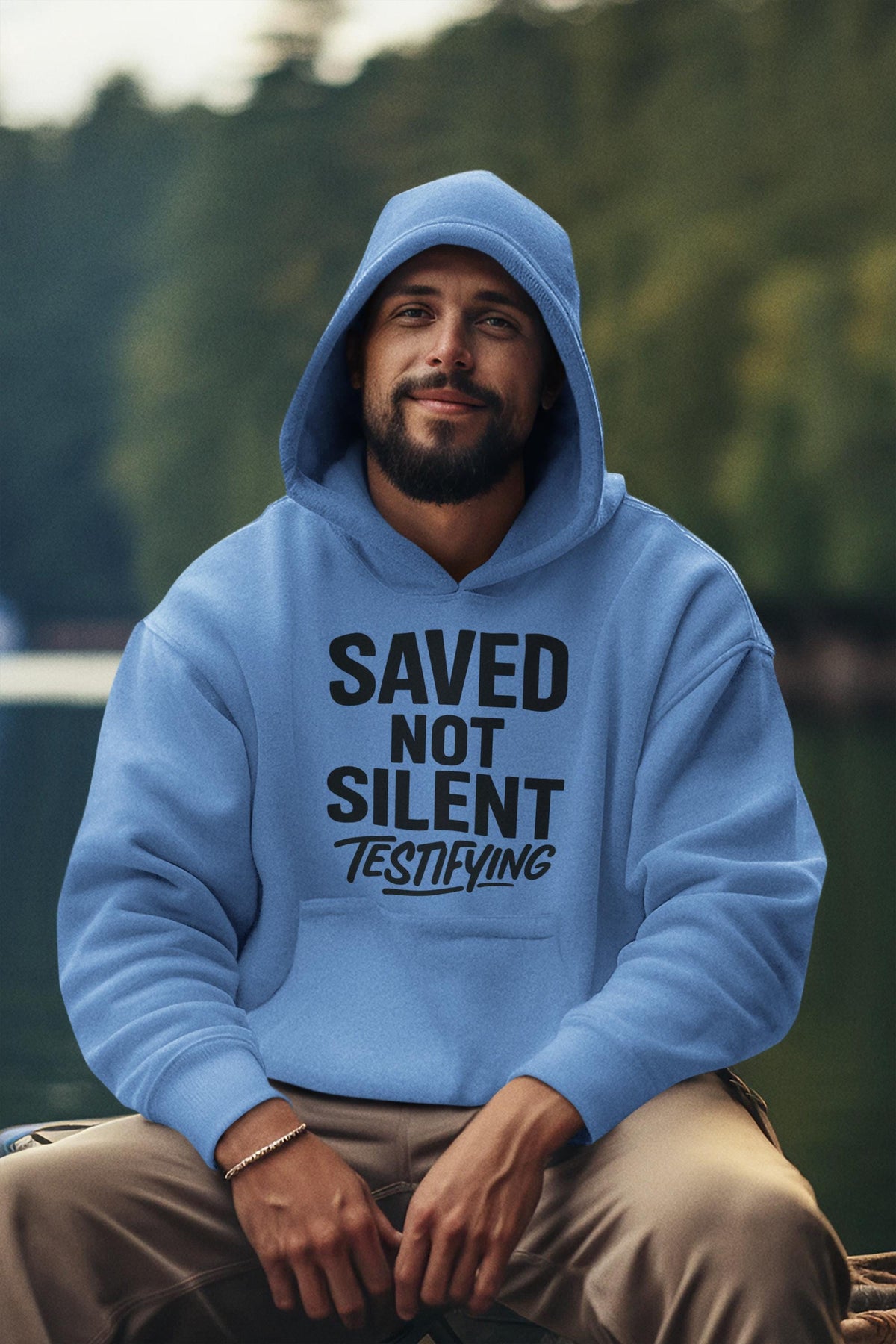 Saved Not Silent Testifying Shirt, Christian Streetwear Tee, Faith Graphic Tee, Unisex Christian Apparel, Christian Faith Hoodie, Hoodie