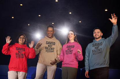 Saved Not Silent Testifying Shirt, Christian Streetwear Tee, Faith Graphic Tee, Unisex Christian Apparel, Christian Faith Hoodie, Hoodie