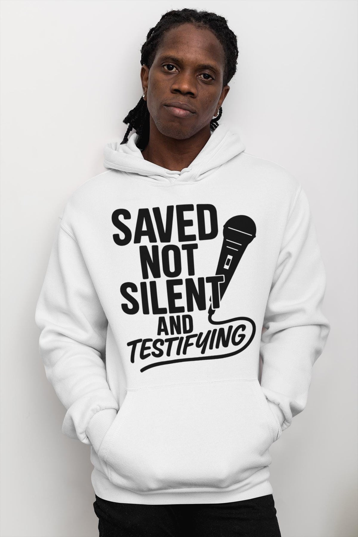 Saved Not Silent Testifying Shirt, Christian Streetwear Tee, Faith Graphic Tee, Unisex Christian Apparel, Christian Faith Hoodie, Hoodie