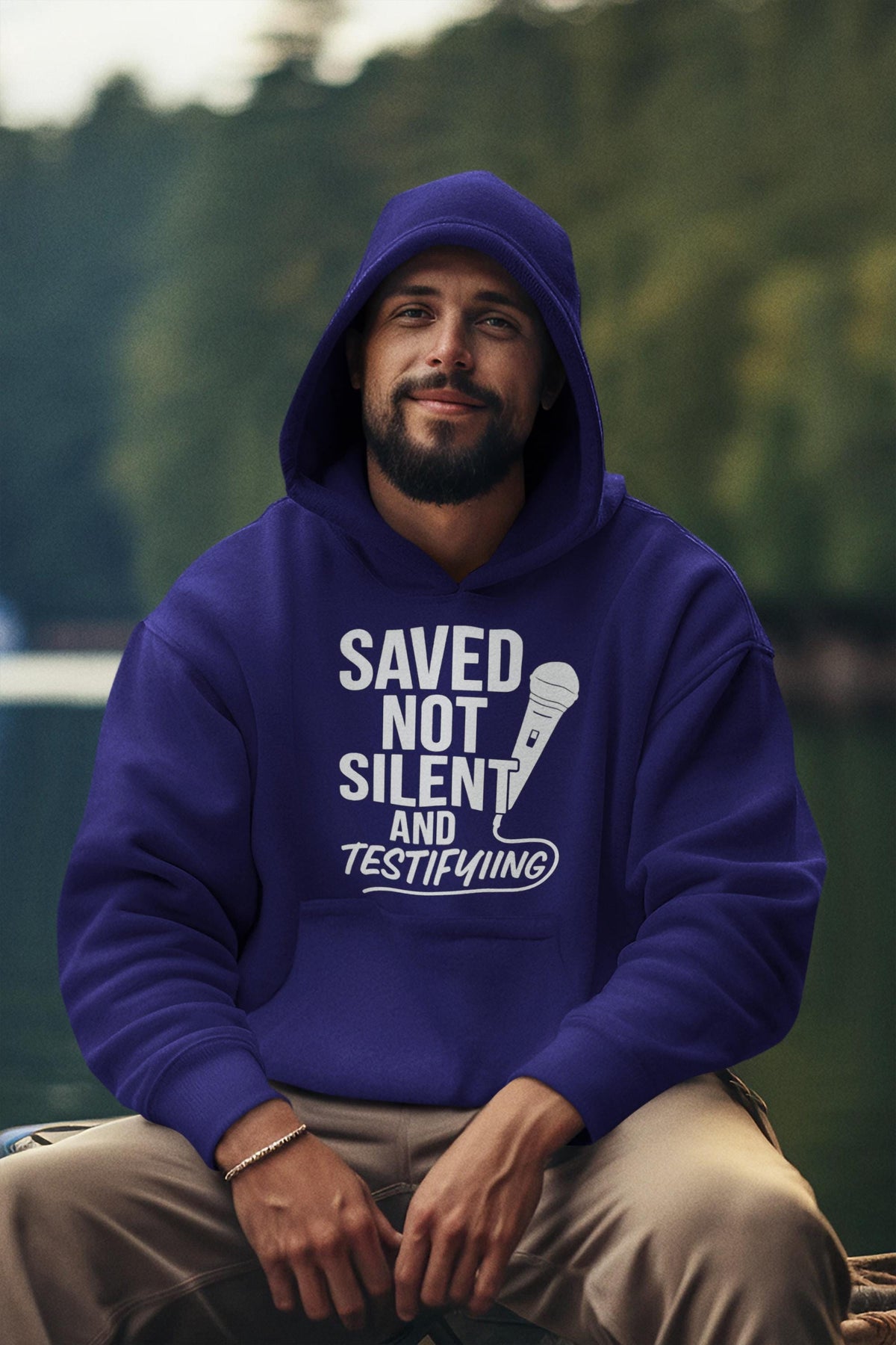 Saved Not Silent Testifying Shirt, Christian Streetwear Tee, Faith Graphic Tee, Unisex Christian Apparel, Christian Faith Hoodie, Hoodie