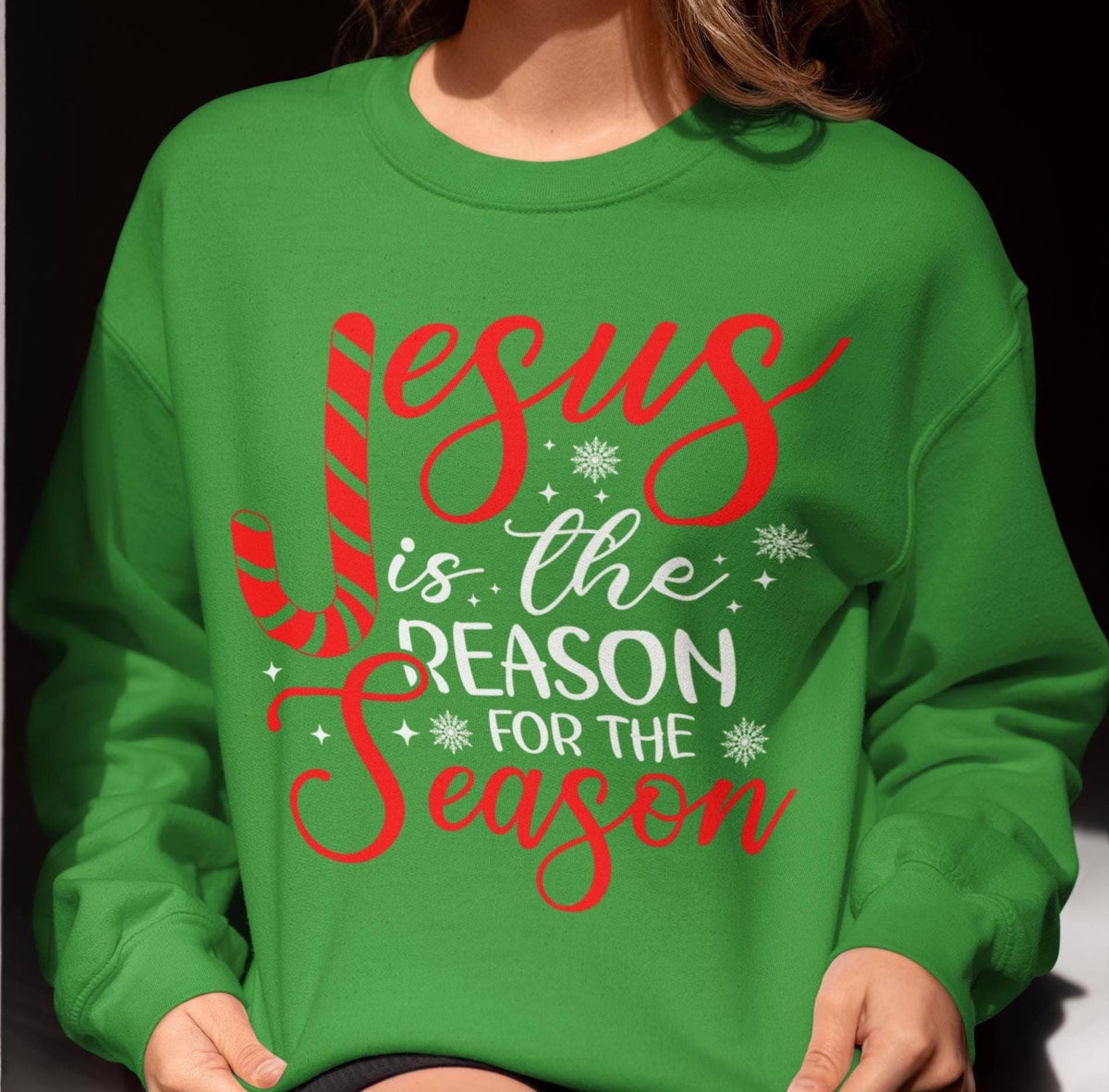 CHRISTMAS Sweatshirt, Jesus Is The Reason For The Season Sweatshirt, Family Christmas Shirt, Christmas Gift, Christian Sweatshirt, Jesus Tee