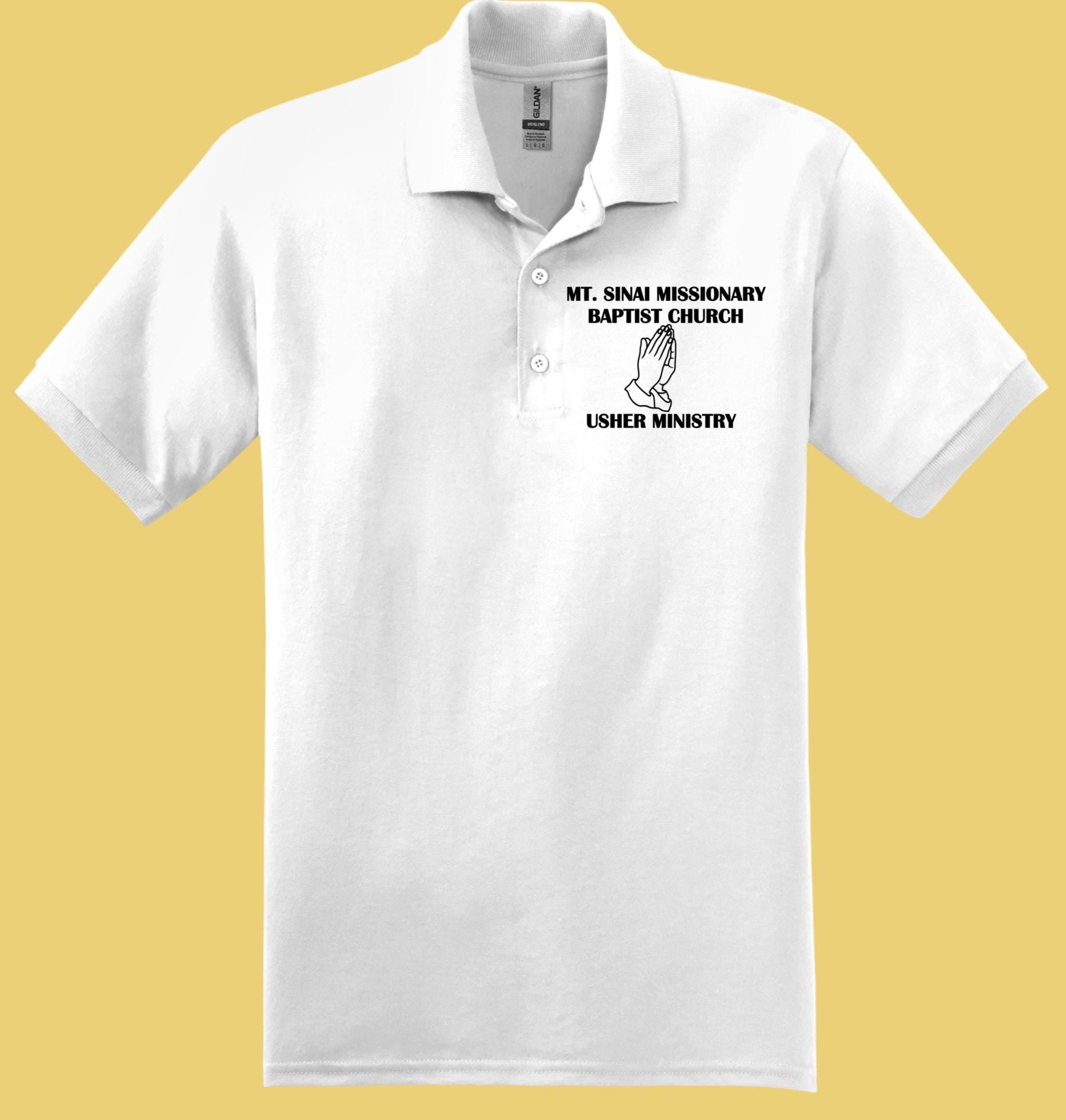 Custom Church Ministry Polo Shirt, Usher Ministry Polo, Personalized C