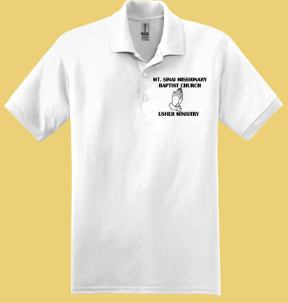 Custom Church Ministry Polo Shirt, Usher Ministry Polo, Personalized C