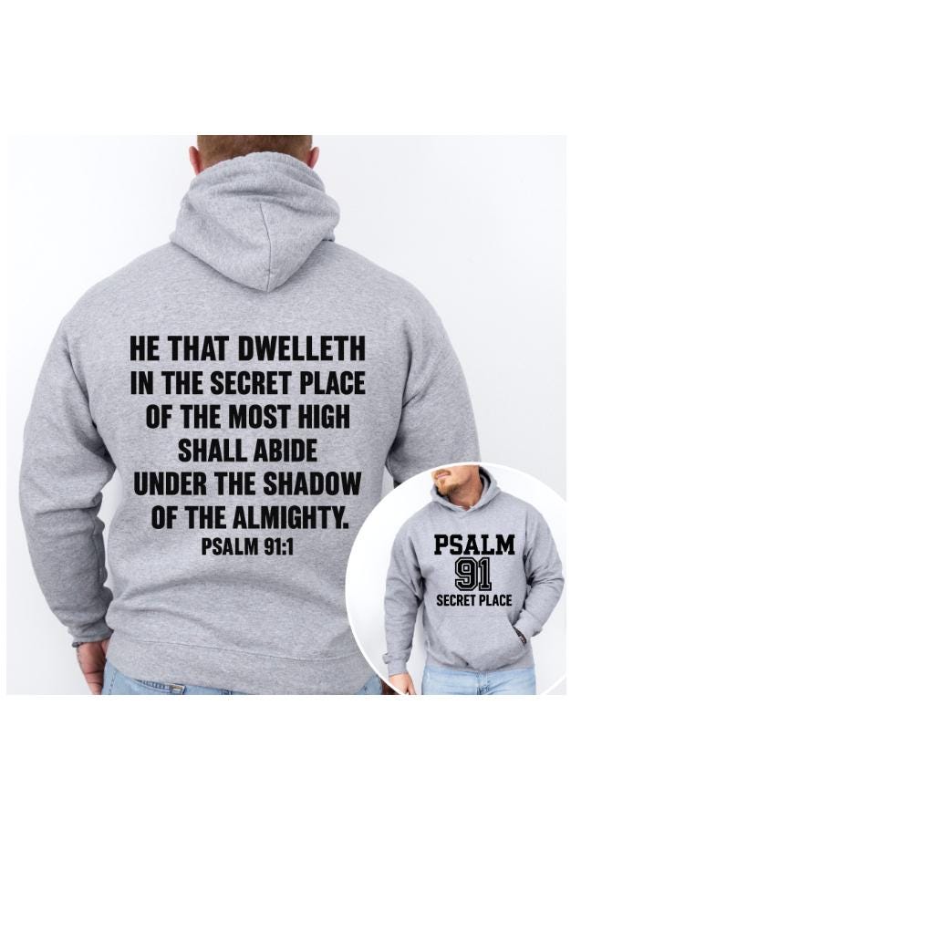 Psalm 91 Hoodie, Unisex, Secret Place Hoodie, Christian Varsity Hoodie, Faith Streetwear Sweatshirt, Bible Verse Hoodie, Religious Gift