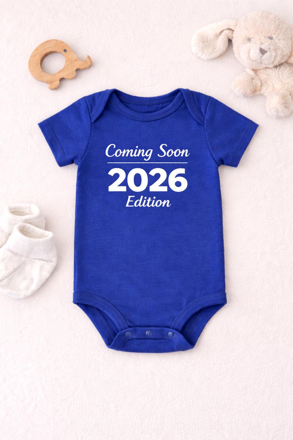 Coming Soon 2026 Edition Baby Onesie, Pregnancy Announcement Outfit, Gerber Baby Bodysuit, Baby Shower Gift, Neutral Baby Reveal