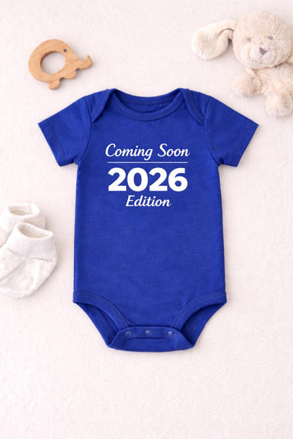 Coming Soon 2026 Edition Baby Onesie, Pregnancy Announcement Outfit, Gerber Baby Bodysuit, Baby Shower Gift, Neutral Baby Reveal