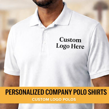 Personalized Company Polo Shirts, Custom Logo Vinyl Polo, Business Uniform Shirt, Team Polo Shirts